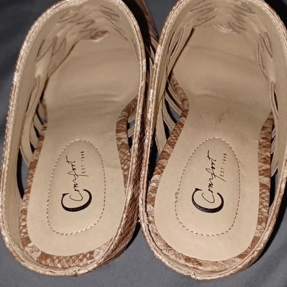 Comfort heel animal print with open Back - Picture 4 of 6